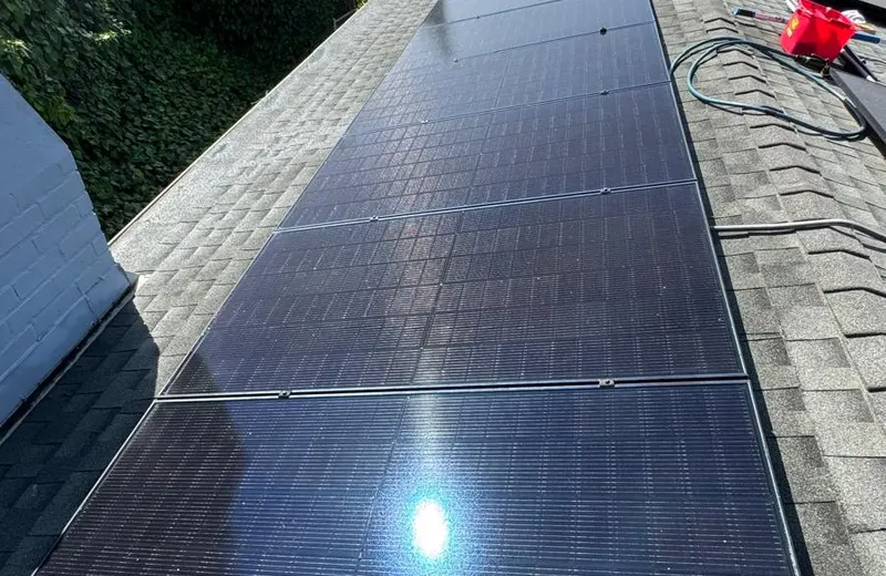Solar panel cleaning project by Wix Solutions