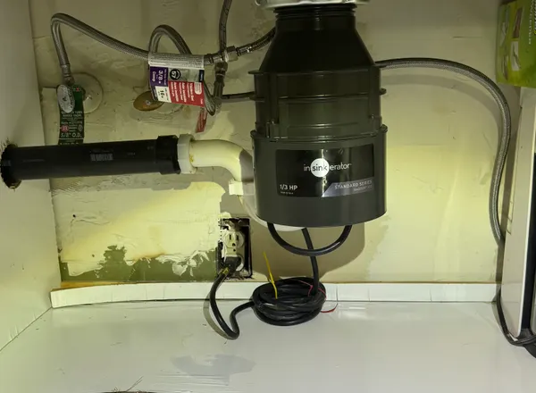 Garbage disposal under sink