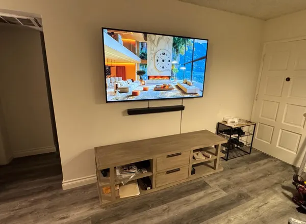 Wall-mounted television and media unit