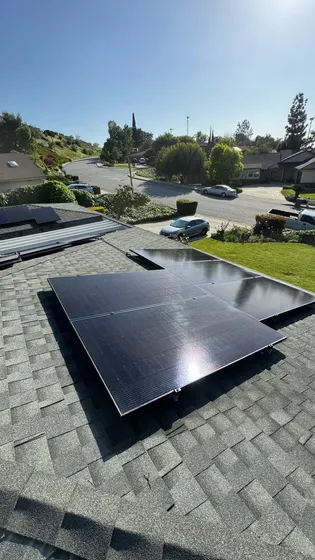 Rooftop panel array