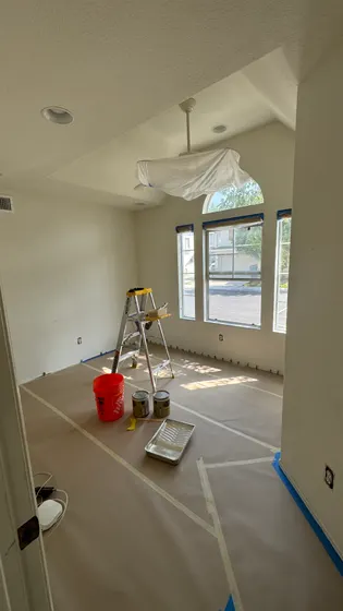 Protected bathroom during repairs