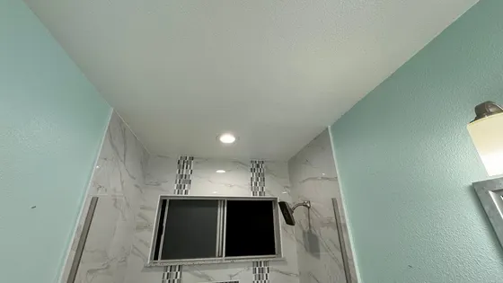 Ceiling and wall repair above window