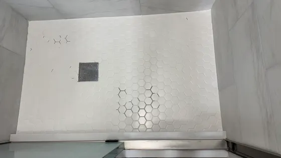 Kitchen backsplash tile detail