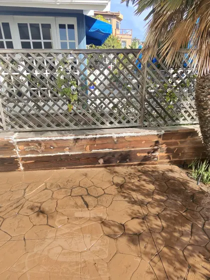 Outdoor framed panel or fence work
