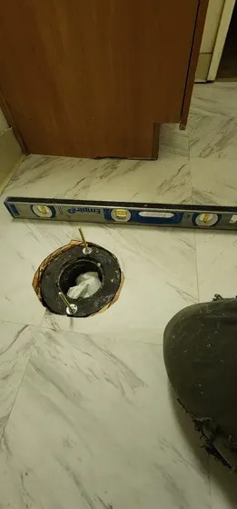 Sink and faucet installation detail