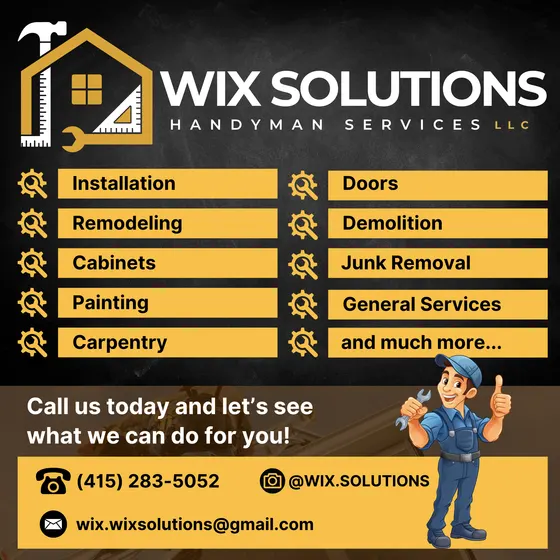 Wix services promotional flyer