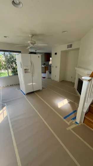 Kitchen installation in progress