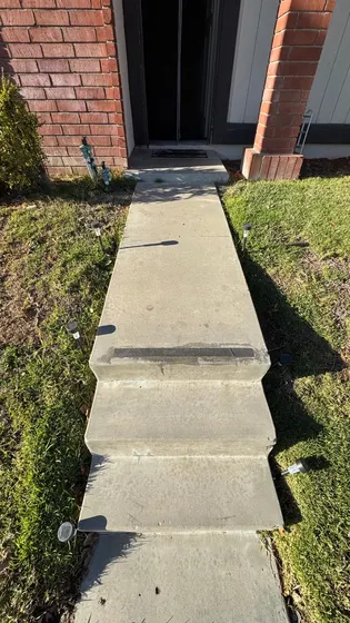 Concrete walkway slabs