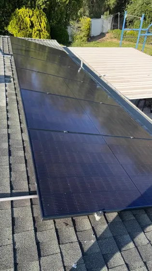 Clean reflective solar panel surface
