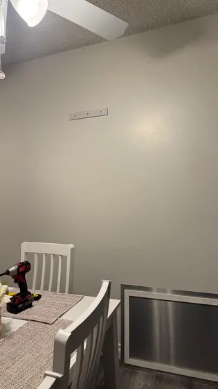 Interior wall after painting