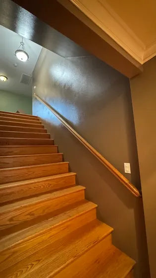 Stairway photograph in business post; project attribution unverified