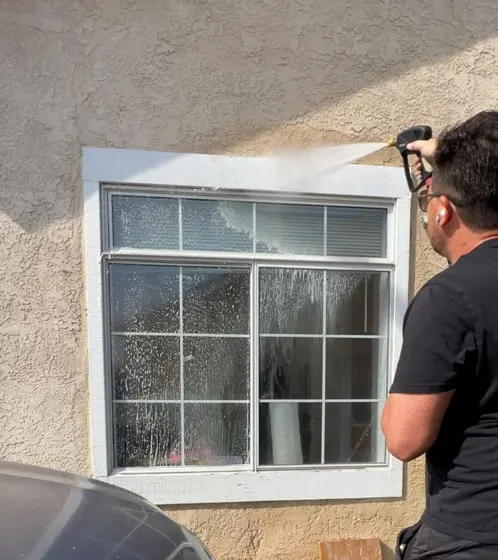 Window cleaning work