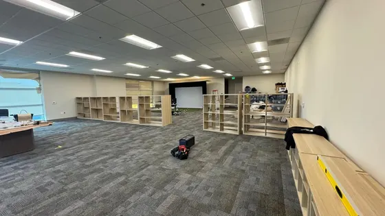 Commercial room renovation