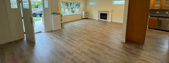 New Vinyl flooring installation.